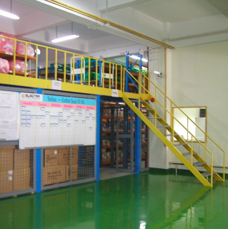 China Factory SunLi SL-ME030 Adjustable Steel Mezzanine Pallet Racking Floor Rack Stacking Shelves Heavy-Duty Platform Rack