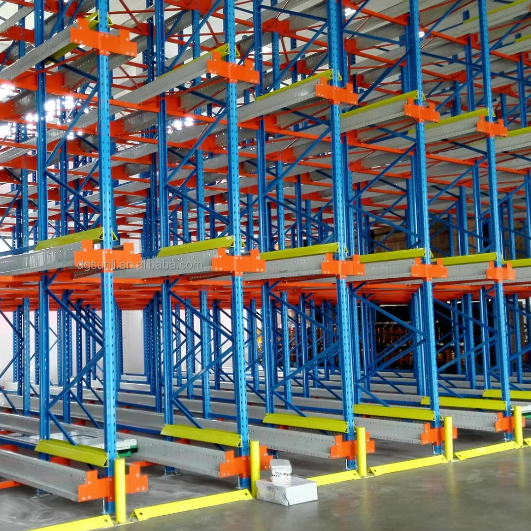 Factory Direct Heavy Duty Steel Warehouse Rack Two-Way Radio Shuttle Racking Shelf Intelligent Four-Way Pallet Storage System