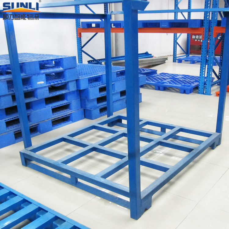 Industrial 5-Layer Easy-to-Store and Transport Foldable Steel Storage Rack with Powder Coating Finish and Pallet Racking