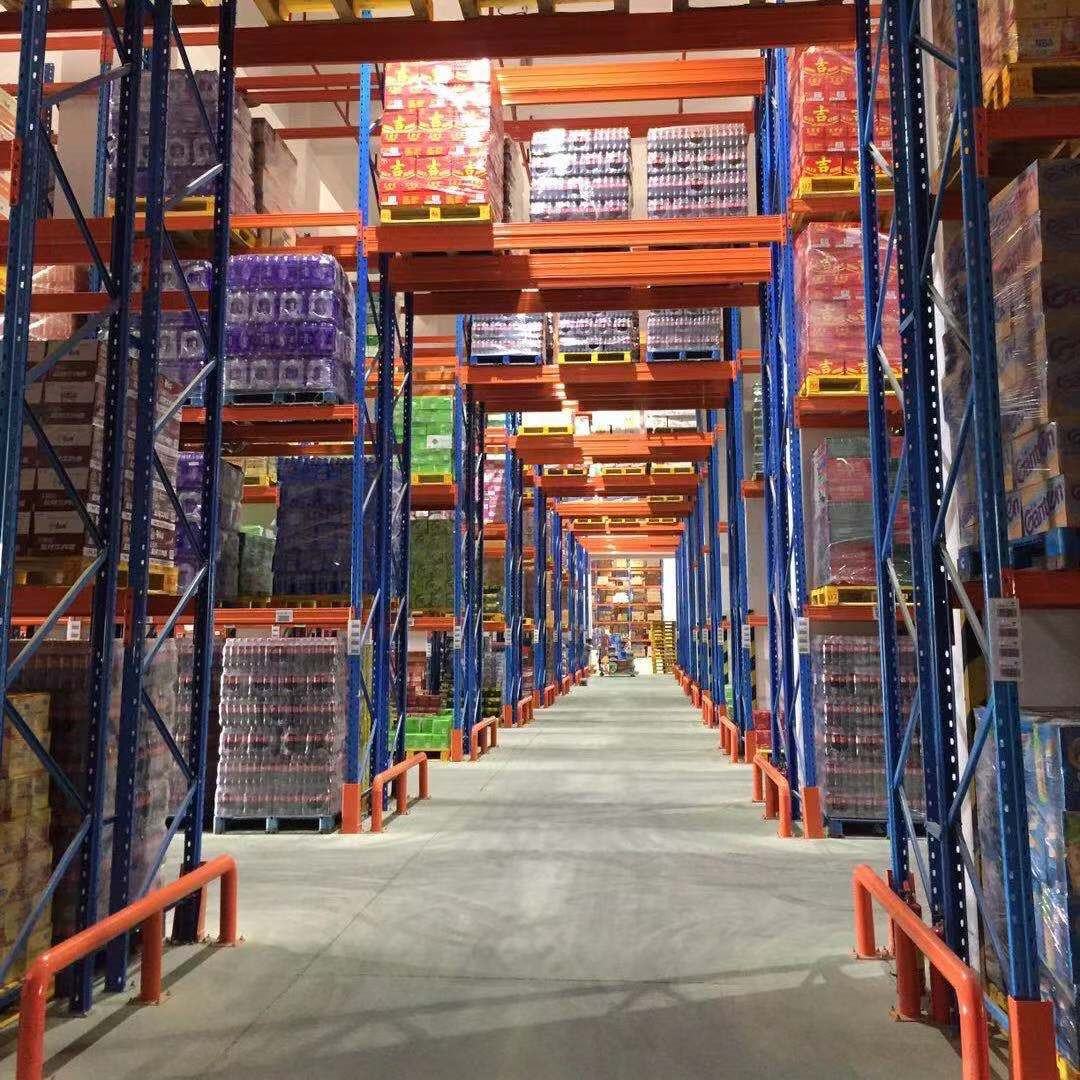 Factory Direct Heavy Duty Double Deep Steel Selective Pallet Racking System Powder Coated 500-2000kg Capacity Storage Equipment
