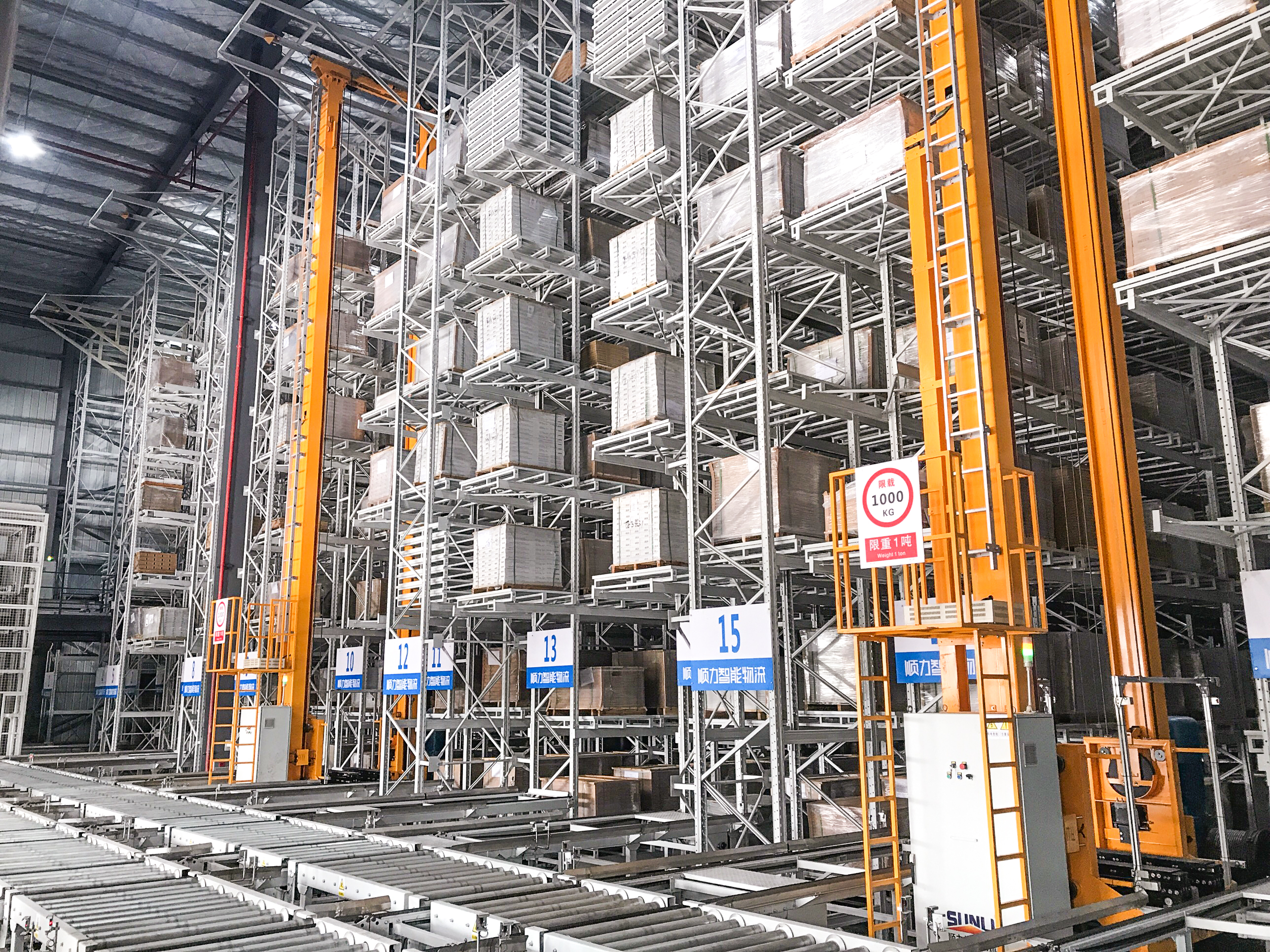 China Factory Intelligent Automatic AS/RS Heavy Duty Steel Pallet Racking Shelves with High Density Storage