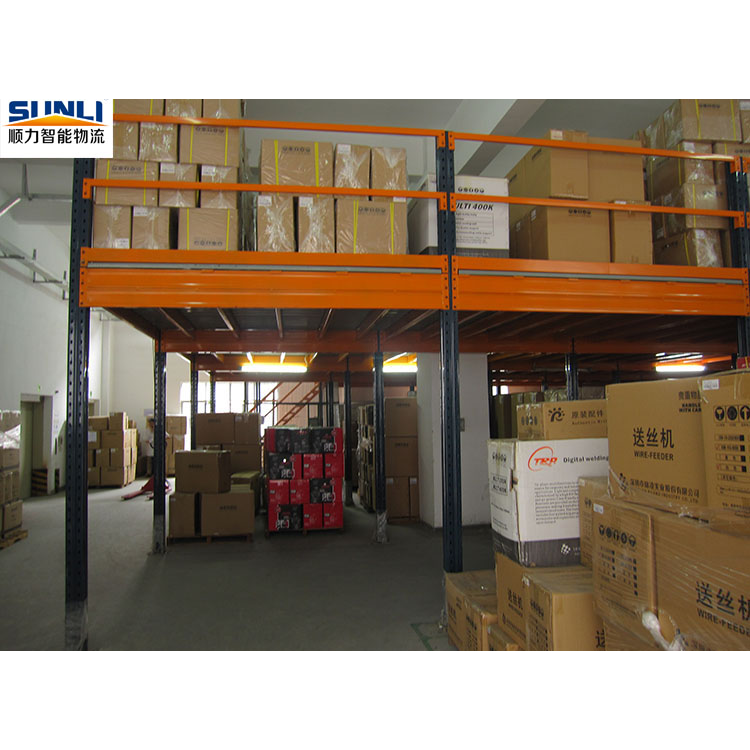 China Manufacturer Direct Customized Steel Warehouse Mezzanine Rack High Load Capacity Storage Platform Racking System SunLi