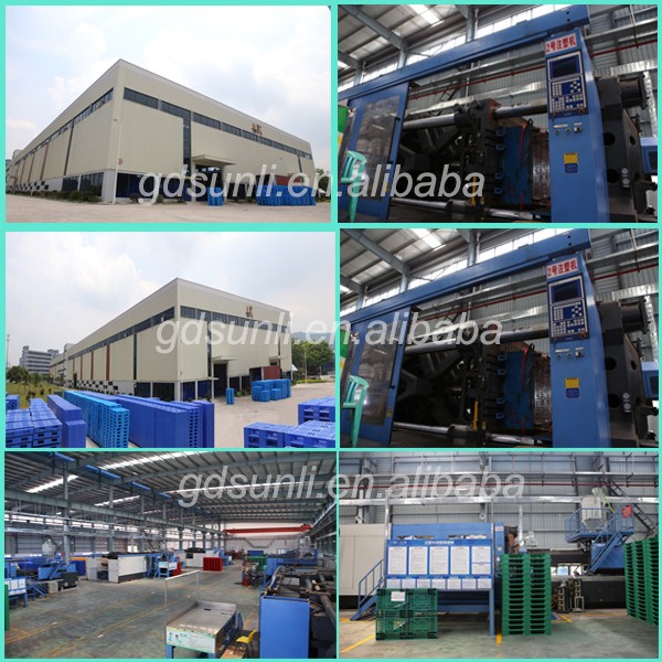 Single Faced Eco-Friendly Euro Flat Top Plastic Pallet Heavy Duty 4-Way Logistics Storage Warehouses ISO Certified Recycled HDPE