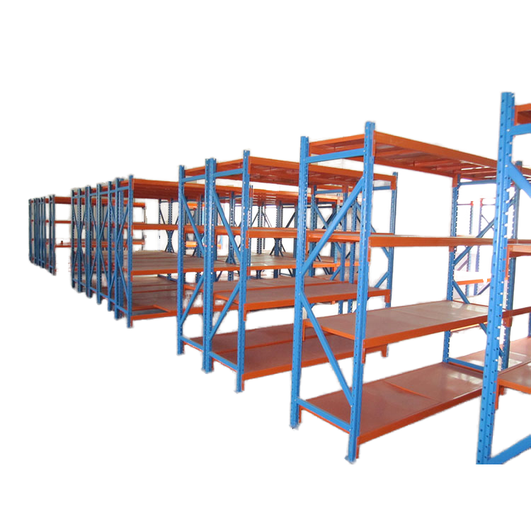 Adjustable Steel Industrial Shelving System Powder Coated Metal Decking Rack Warehouse Storage Pallet Racking 3-Layer CE