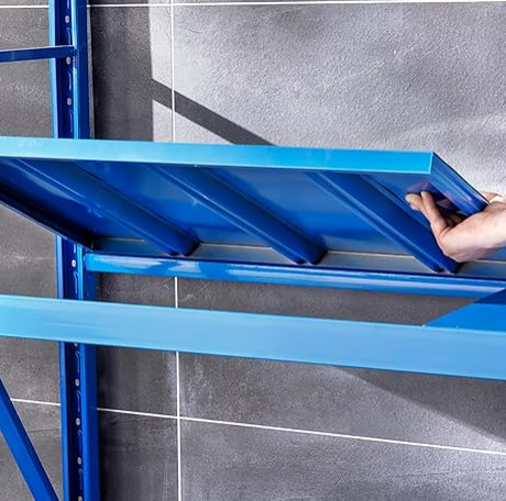 Industrial 5-Layer Medium Duty Cold Rolled Steel Shelving Rack with Corrosion Protection for Electronics Parts Storage