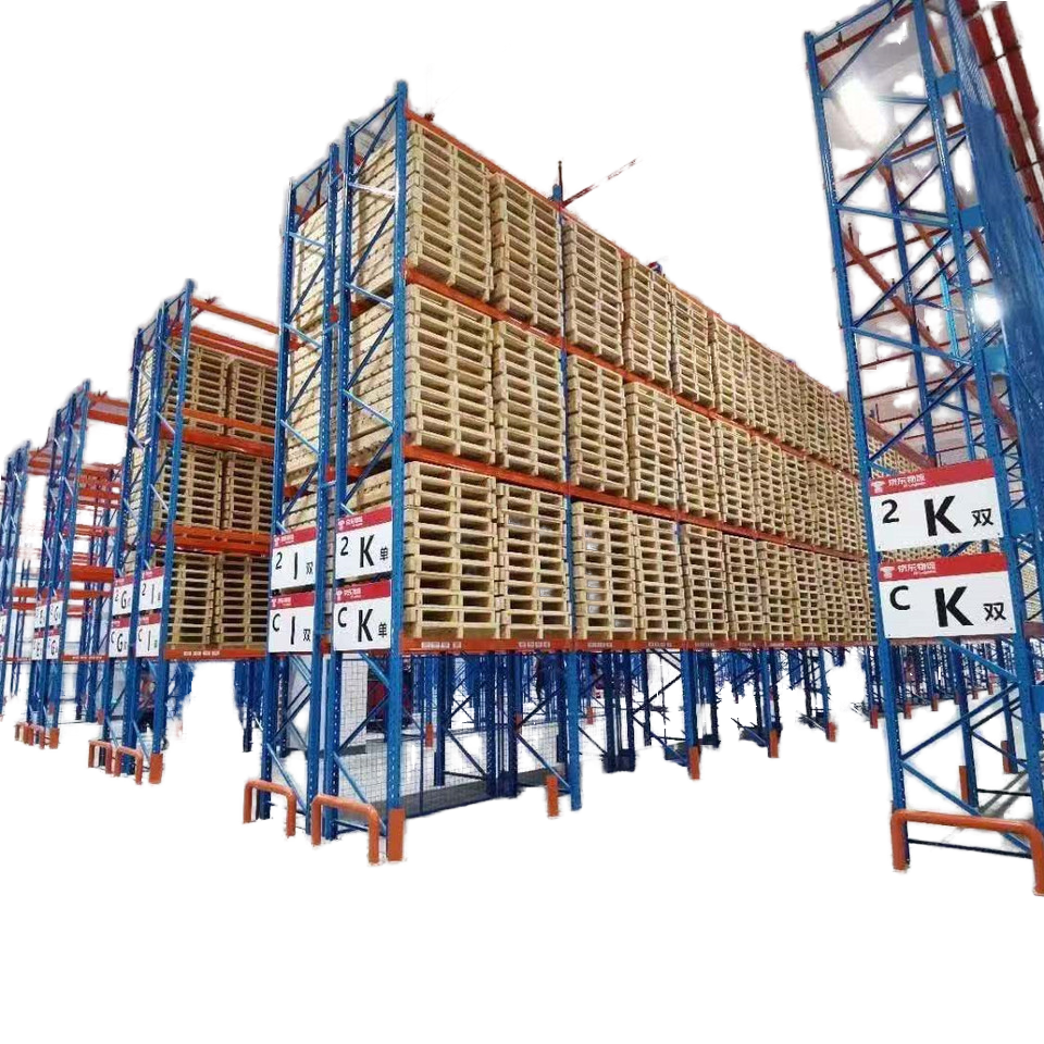 Factory Direct Heavy Duty Double Deep Steel Selective Pallet Racking System Powder Coated 500-2000kg Capacity Storage Equipment
