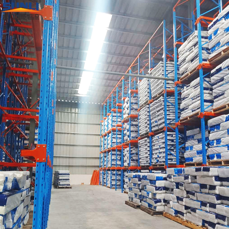 China Factory Steel Heavy Duty Powder Coated Adjustable Drive-in Storage Rack 1000kg Capacity ISO9001/CE Certified High-Density