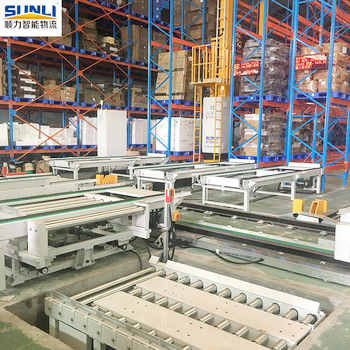 Heavy Duty ASRS System with Automatic Lifting for Palletized Warehouse Storage Alloy Steel Construction