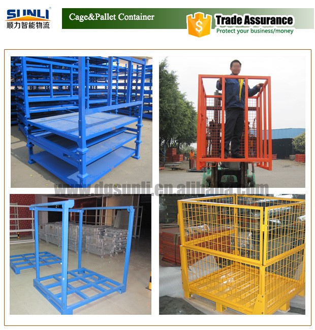 Industrial 5-Layer Easy-to-Store and Transport Foldable Steel Storage Rack with Powder Coating Finish and Pallet Racking