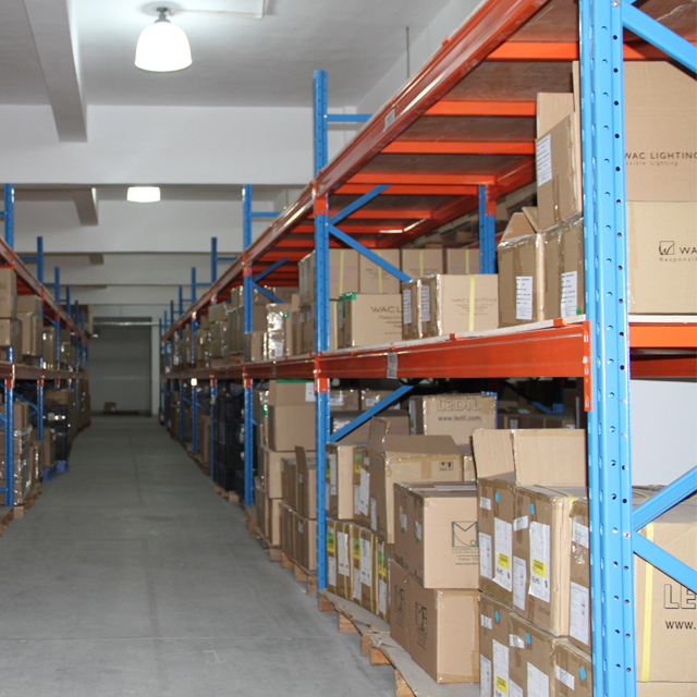 New Sunli Warehouse Metal Medium Duty Adjustable Storage Shelving Stone Grain Finish 500kg Capacity Partially Assembled