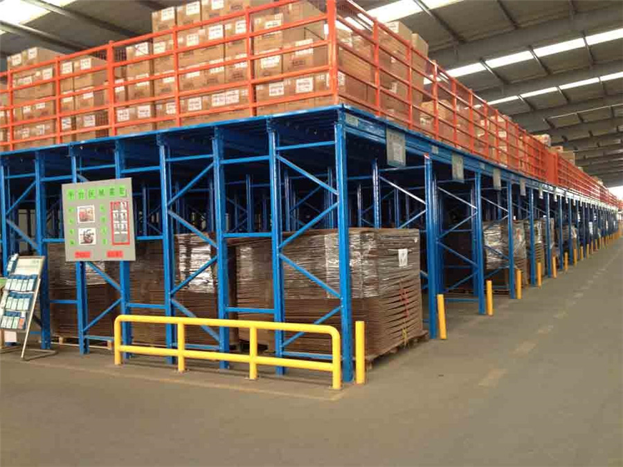 China Factory Q235B Steel Mezzanine Flooring Platform Warehouse Racking System Heavy Duty High Capacity Capacity Mezzanine Racks