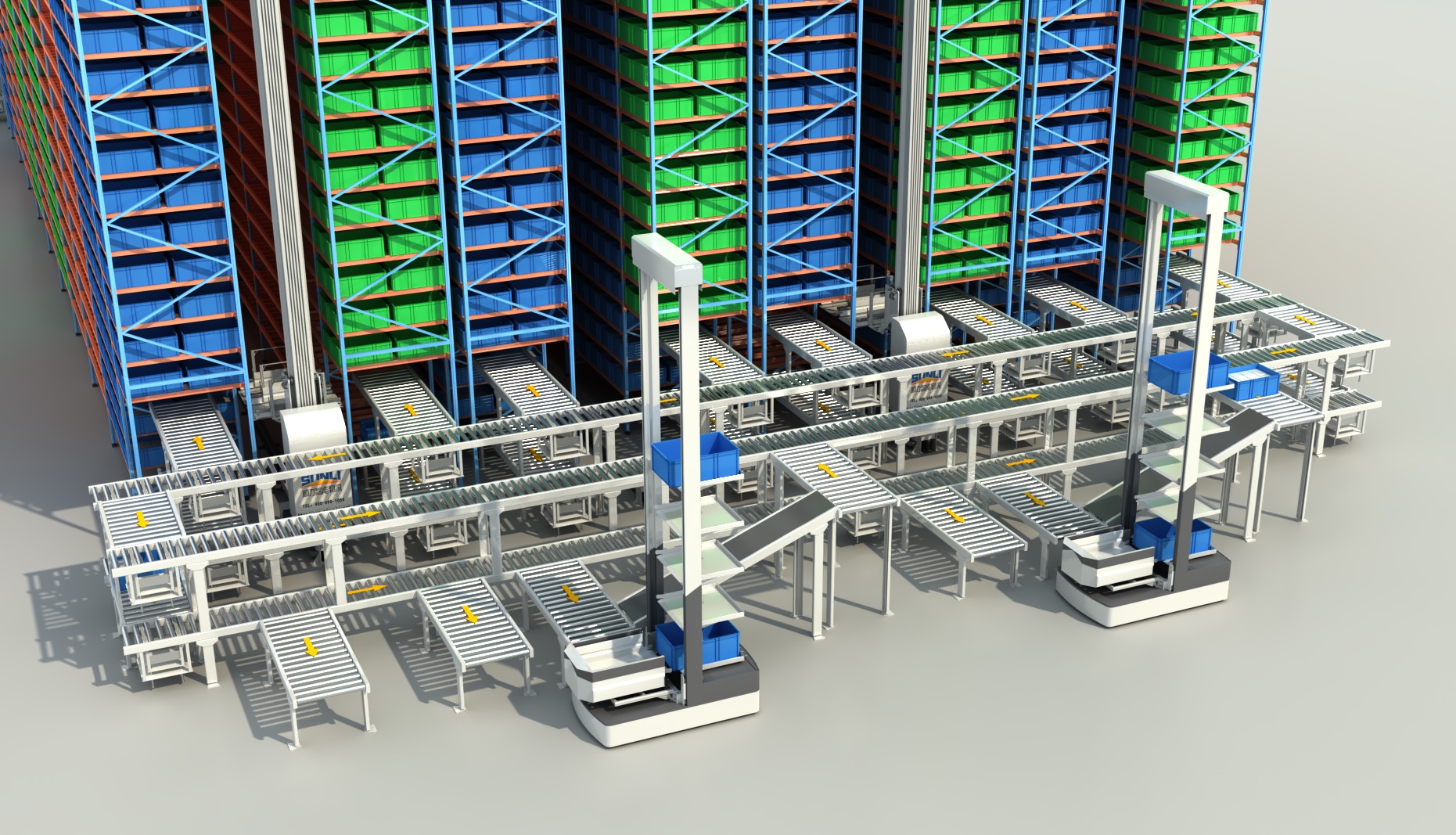 China Factory Intelligent Automatic AS/RS Heavy Duty Steel Pallet Racking Shelves with High Density Storage