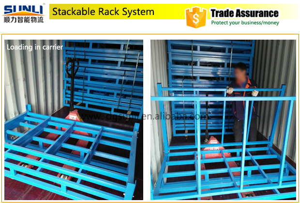 Industrial 5-Layer Easy-to-Store and Transport Foldable Steel Storage Rack with Powder Coating Finish and Pallet Racking