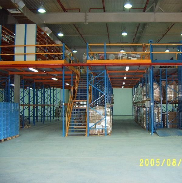 China Factory SunLi SL-ME030 Adjustable Steel Mezzanine Pallet Racking Floor Rack Stacking Shelves Heavy-Duty Platform Rack