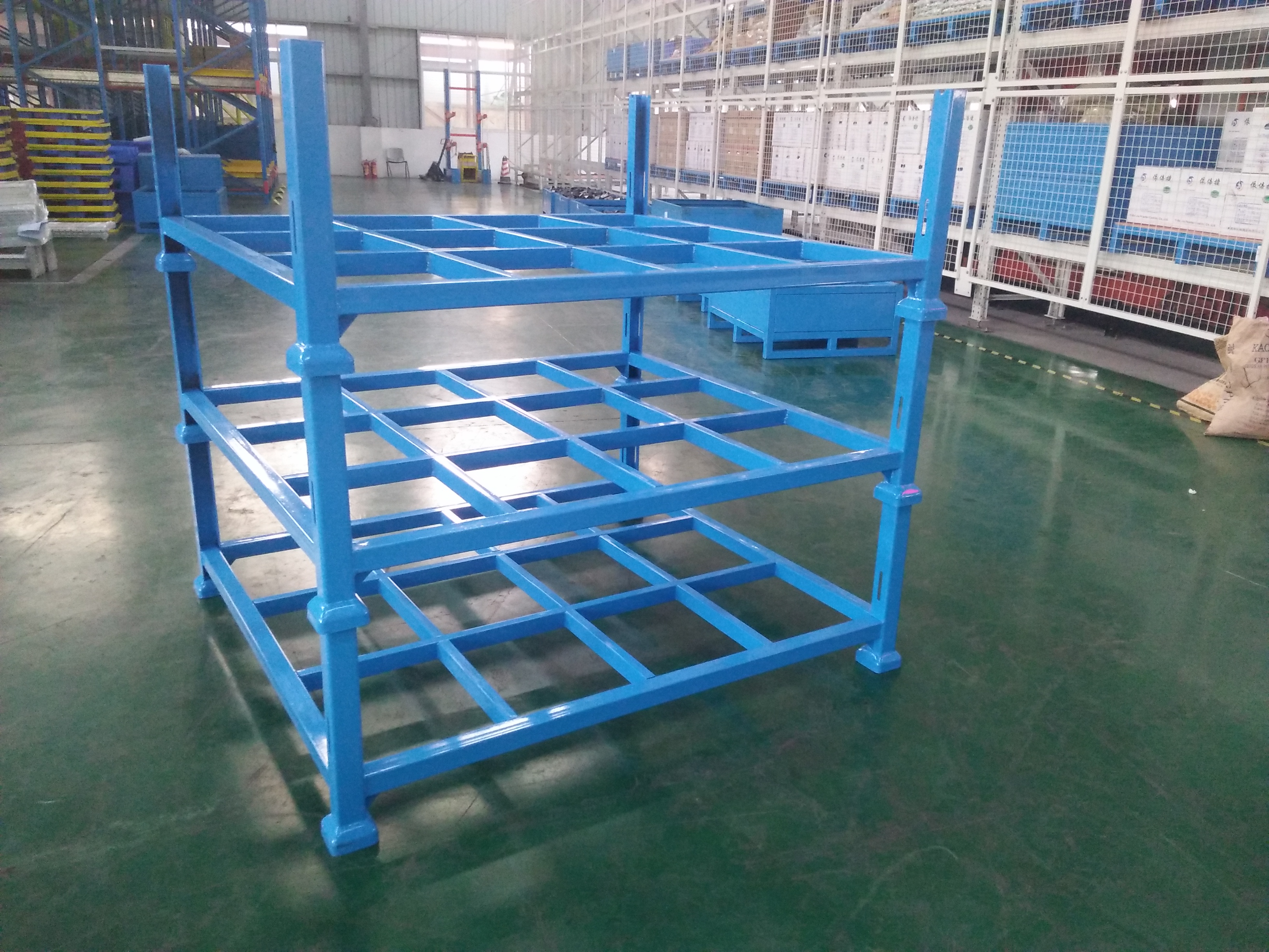 Industrial 5-Layer Easy-to-Store and Transport Foldable Steel Storage Rack with Powder Coating Finish and Pallet Racking