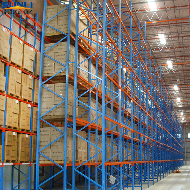China Factory Direct Sunli Heavy-Duty Steel Selective Storage Rack Shelves Warehouse Adjustable Metal Pallet Stacking Racking