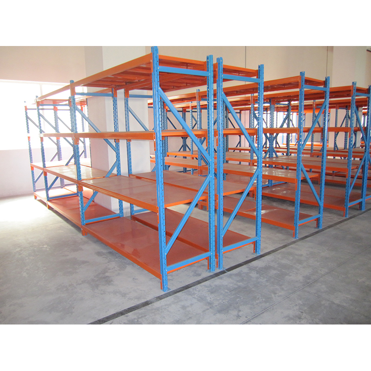 Adjustable Steel Industrial Shelving System Powder Coated Metal Decking Rack Warehouse Storage Pallet Racking 3-Layer CE
