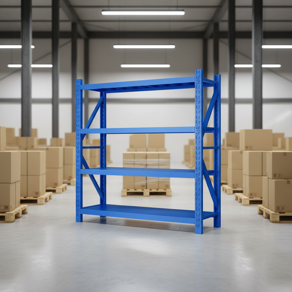 Industrial 5-Layer Medium Duty Cold Rolled Steel Storage Shelves for Distribution Warehouse