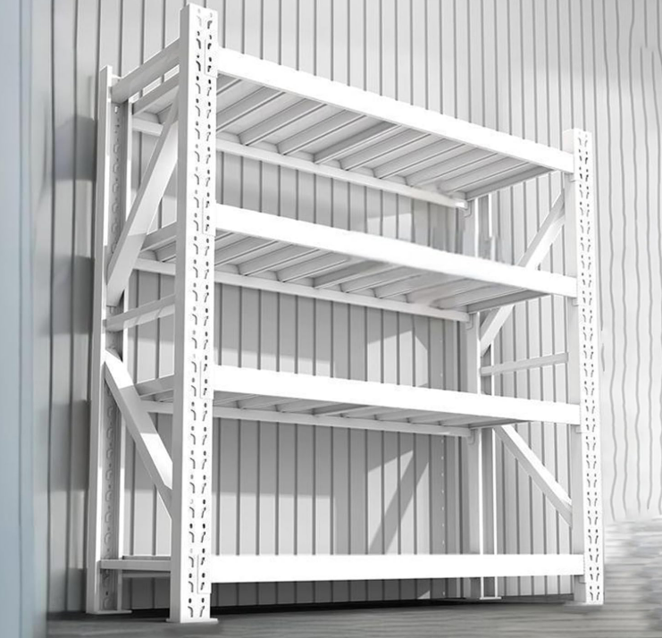 Industrial 5-Layer Medium Duty Shelf Racking with Corrosion Protection Custom Size & Load Capacity Cold Rolled Steel