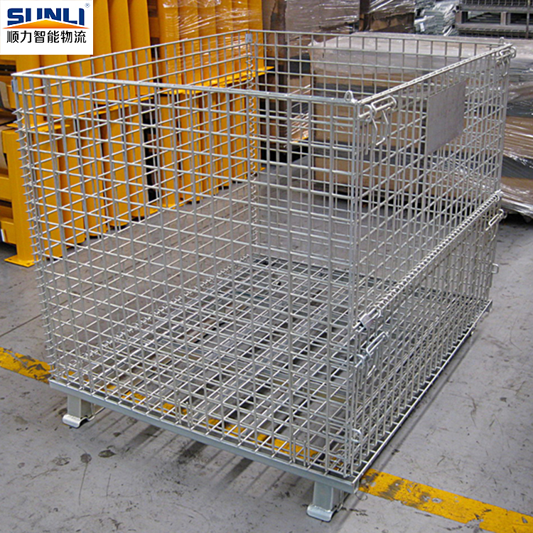 Light Duty Assembled Hot-Dip Galvanized Wire Mesh Cages with 0.67CBM Capacity for Multi-Purpose Cargo & Storage Solutions