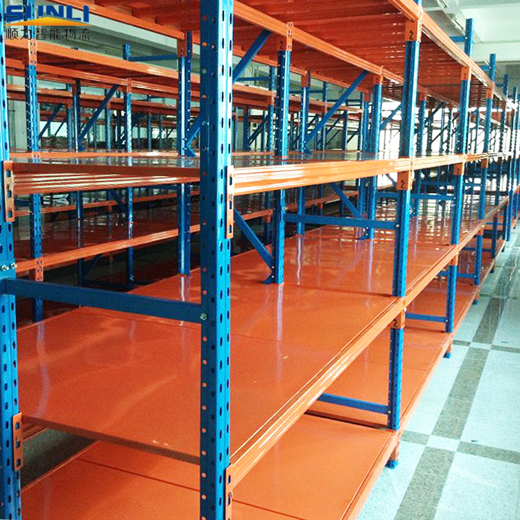 China Factory Heavy Duty Warehouse Steel Shelving Rack Powder Coated Adjustable Capacity Metal Storage Shelf