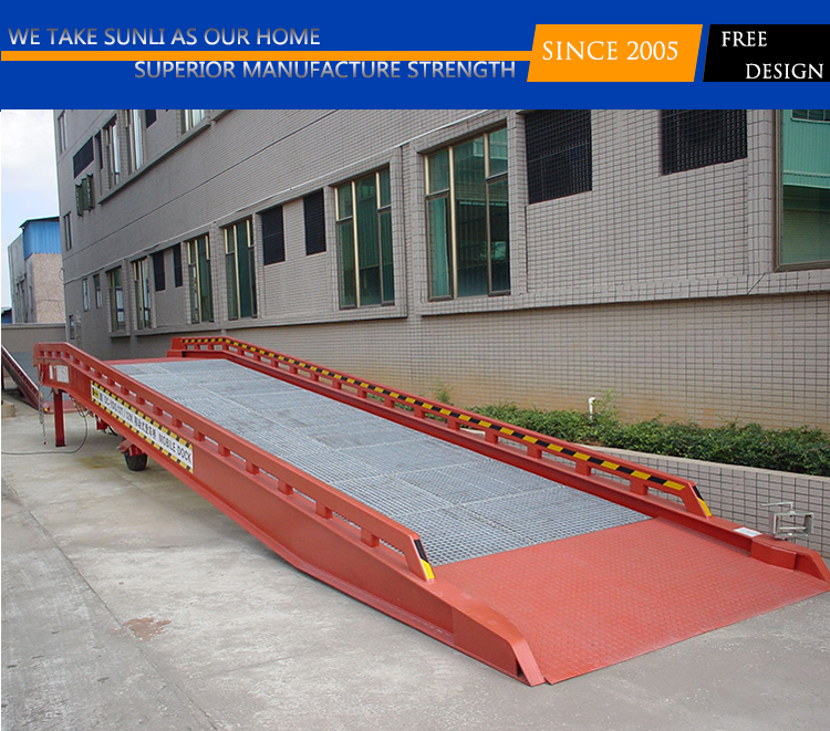 High Strength Steel Hydraulic Loading Platform Mobile Ramp