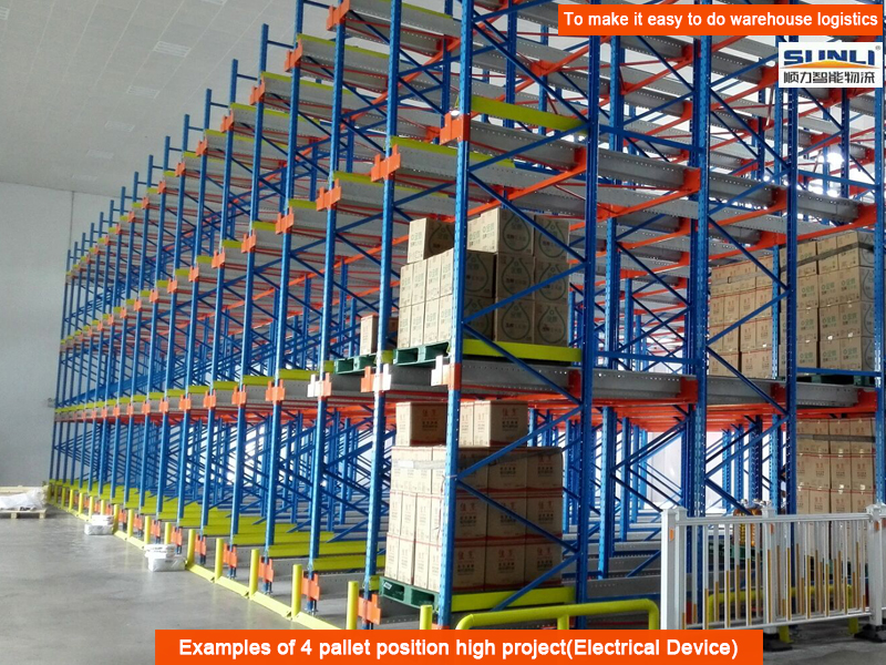 Automatic Radio Controlled Pallet Shuttle Rack Application