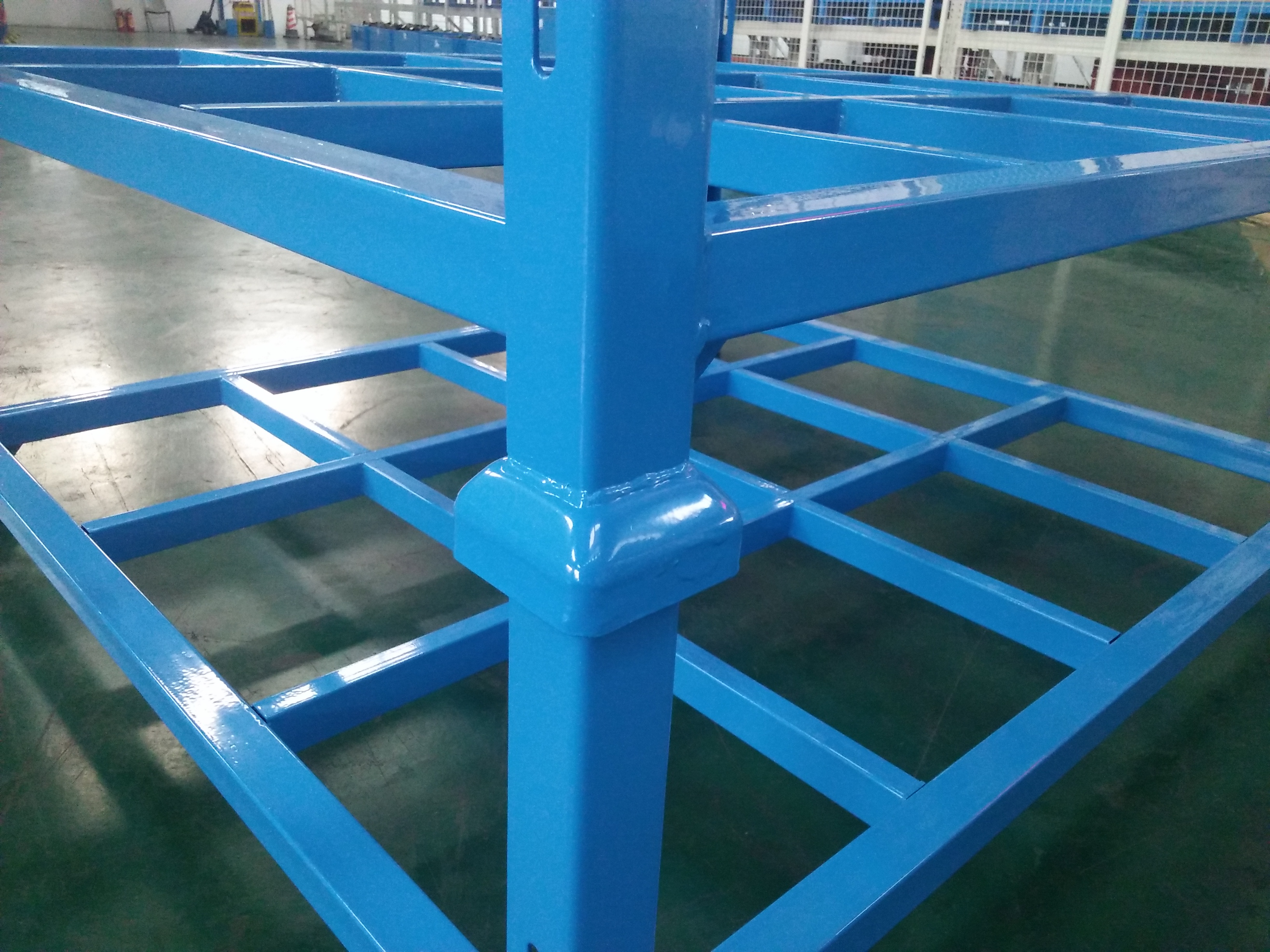 Industrial 5-Layer Easy-to-Store and Transport Foldable Steel Storage Rack with Powder Coating Finish and Pallet Racking