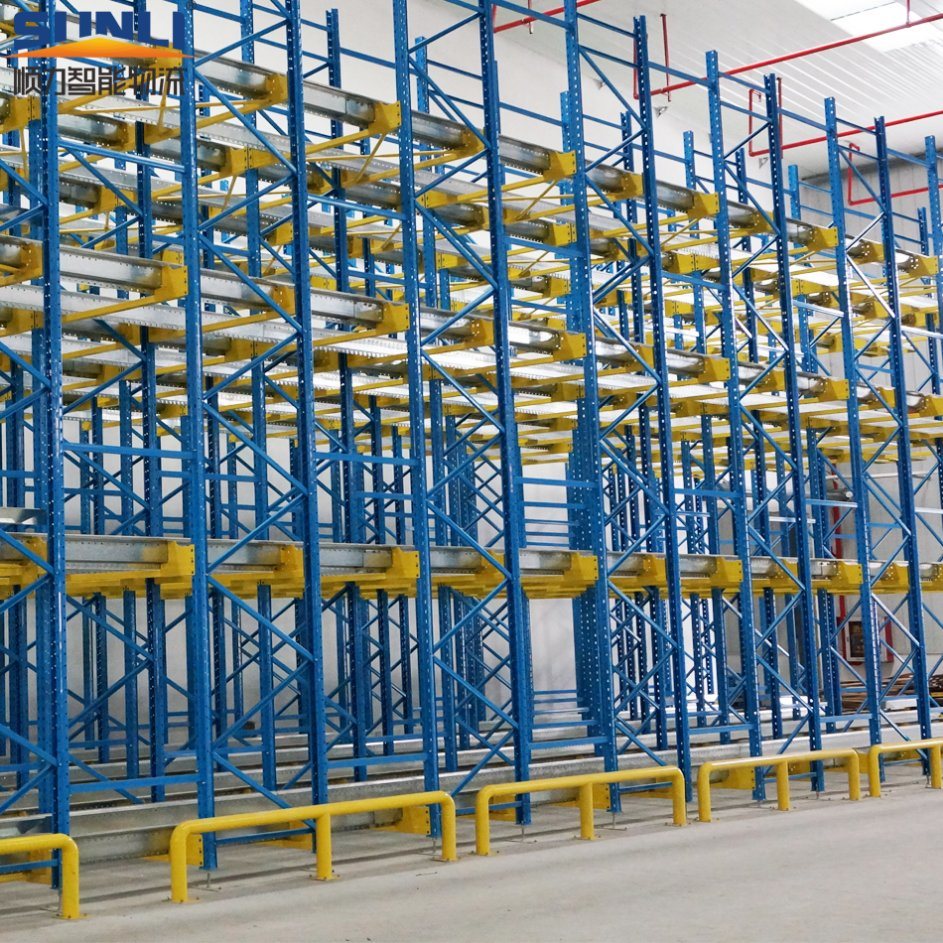 China Factory Automated Radio Shuttle Rack System Heavy Duty Steel Electric Cart Warehouse 2-Way Shuttle Racking Equipment