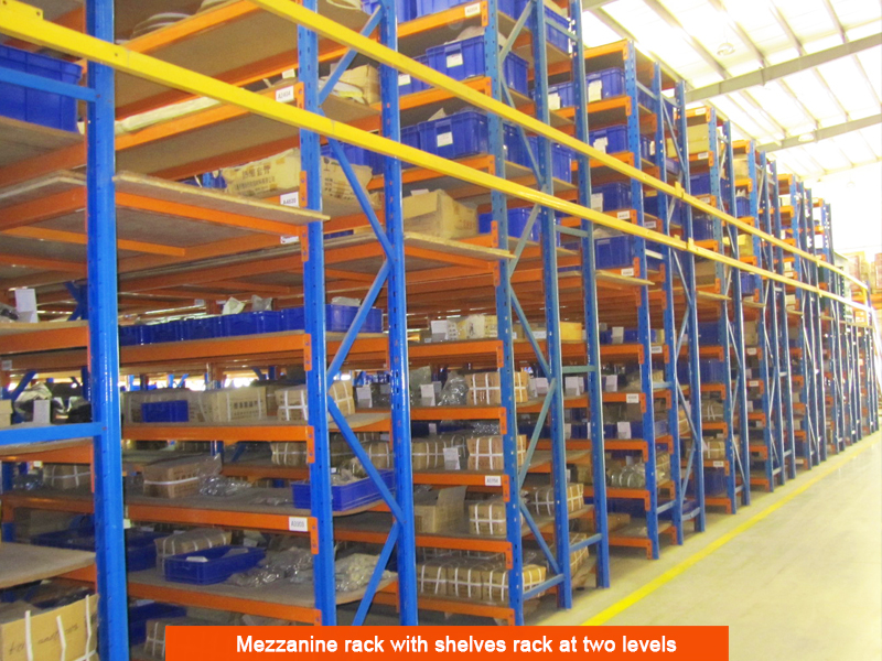 Steel Warehouse Mezzanine Rack Storage Platform Racking System