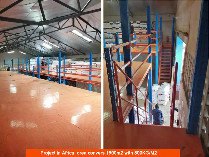 Steel Warehouse Mezzanine Rack Storage Platform Racking System