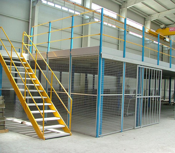 Sunli Heavy-Duty Q235B Steel Mezzanine Platform Flooring Racking Systems Multi-Level Warehouse Storage Equipment Powder Coated