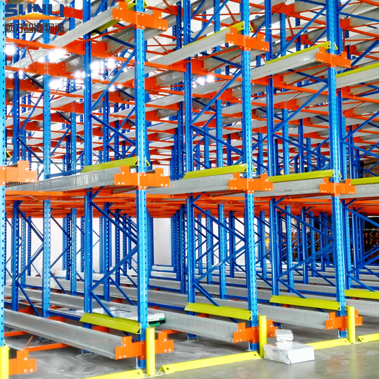 800KG Payload Automatic Radio Controlled Pallet Shuttle Rack