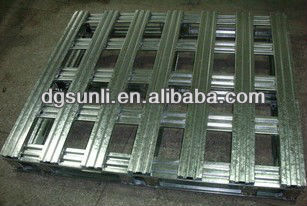 2000KG Payload 2-Way Entry Single Faced Steel Pallet