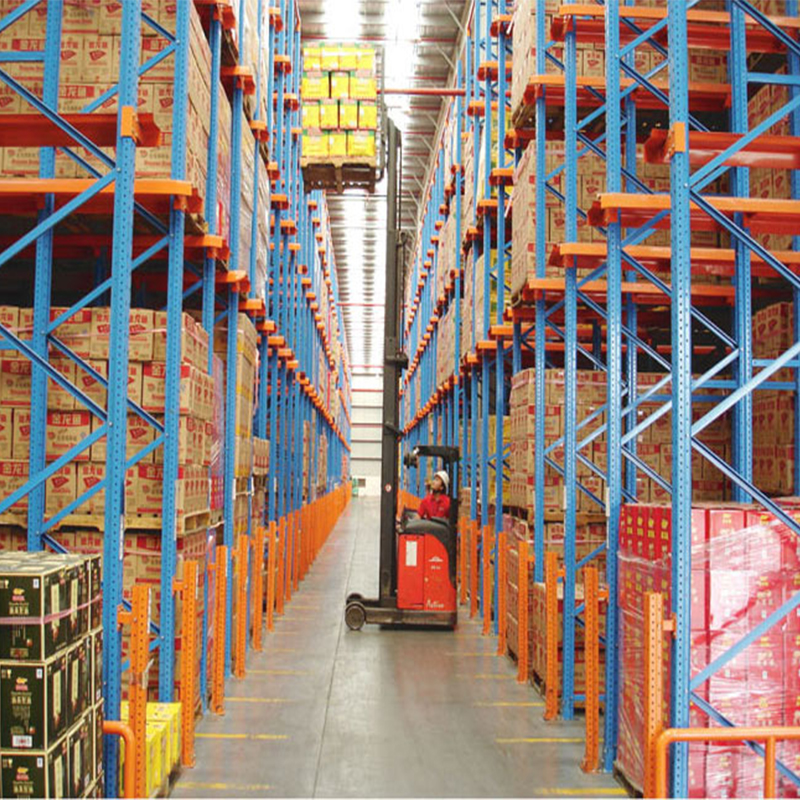 China Factory Heavy Duty Drive-in Storage Racking System Warehouse Industrial Steel Drive-in Pallet Rack Shelves of High Density