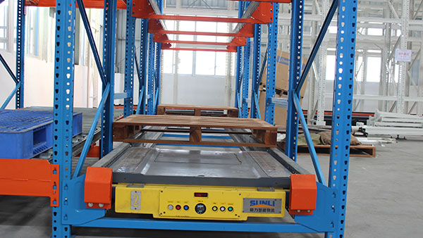 China Factory Automated Radio Shuttle Rack System Heavy Duty Steel Electric Cart Warehouse 2-Way Shuttle Racking Equipment