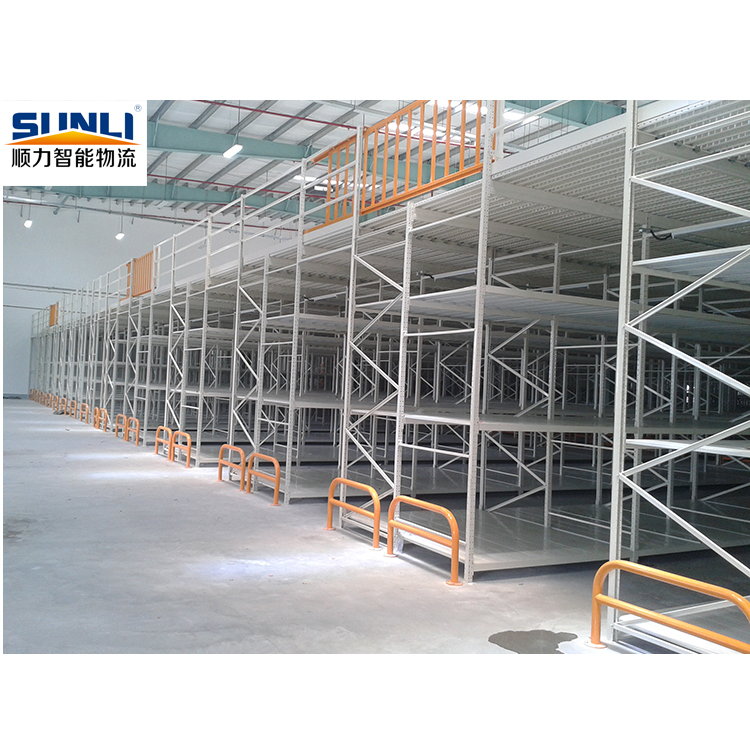 China Factory Industrial Steel Mezzanine Racking System Multi-Level Platform Adjustable Warehouse Rack Storage 2000KG Max Load