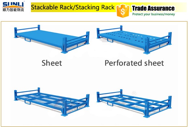 Industrial 5-Layer Easy-to-Store and Transport Foldable Steel Storage Rack with Powder Coating Finish and Pallet Racking