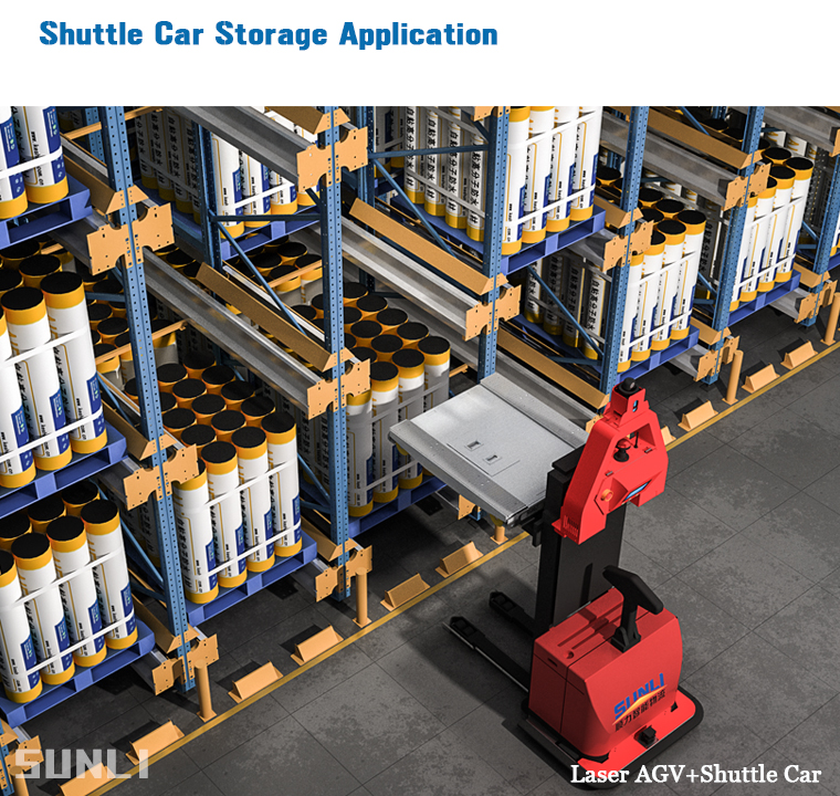 Warehouse Radio Shuttle Storage Racking System Pallet Handling Steel Construction ISO Certified ESD