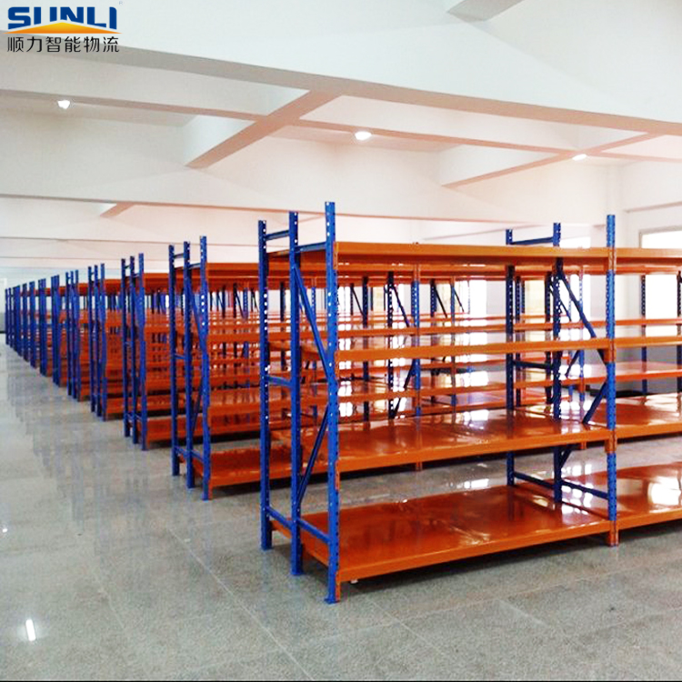 Factory 4-Layer Adjustable Steel Rack 500kg CE Certified Electrostatic Powder Coated Plug-In Corrosion Protected Garage