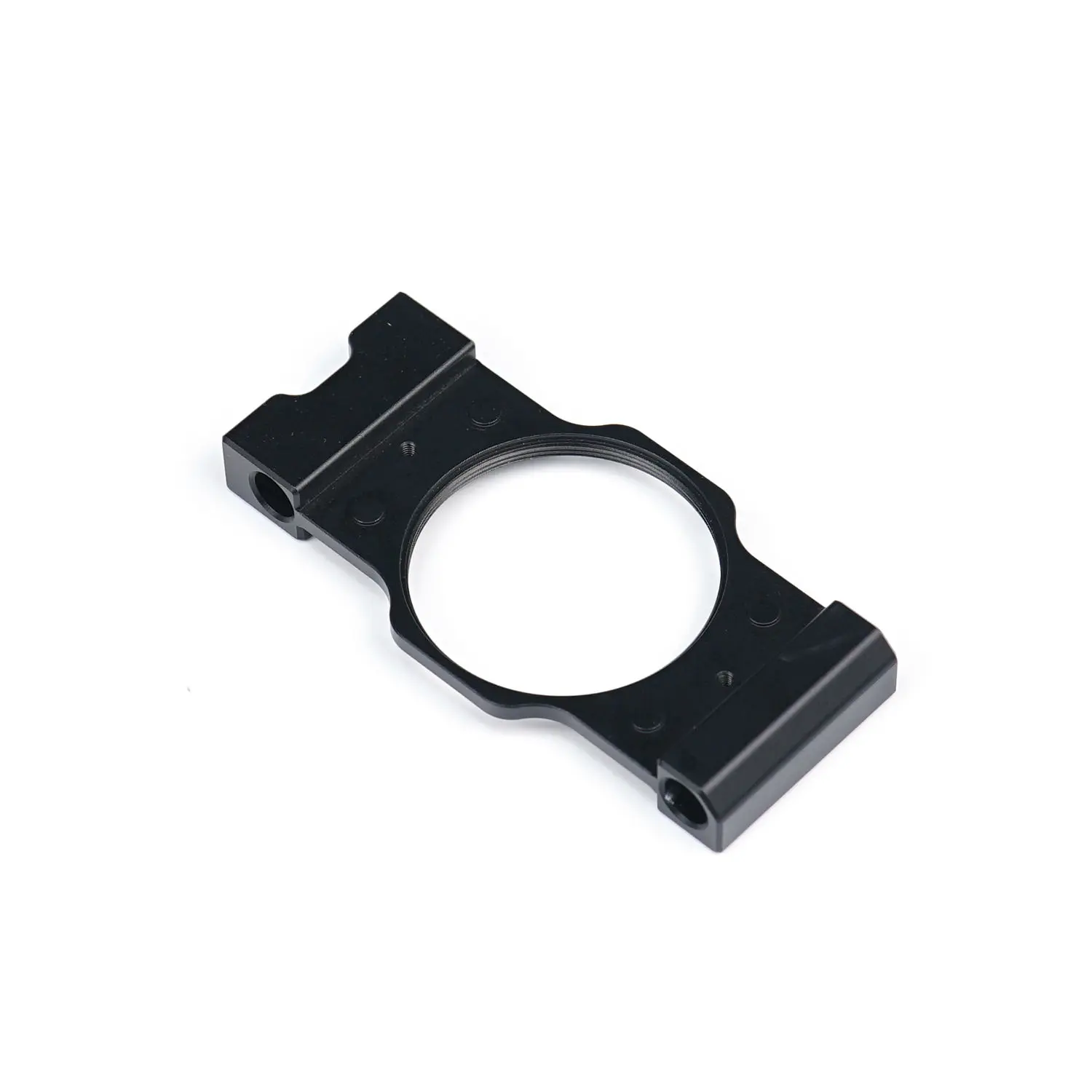 OEM Custom CNC Machined Aluminum Optical Lens Mounting Bracket (Matte Black) Service, Products