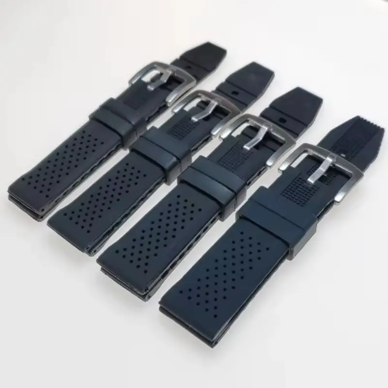 Custom Universal Breathable Silicone Sport Watch Strap with Multi-Hole Air Vents - China Suppliers Factory (18mm - 24mm) Products, Product