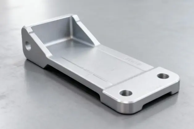 Die-cast aluminum automotive bracket with CNC post machining and powder coating