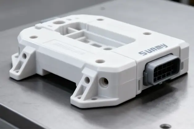 Injection molded engineering plastic functional parts for industrial robotics