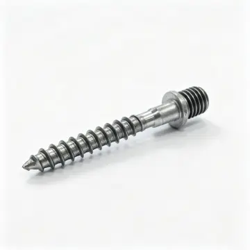 Custom precision turned stainless steel dual-thread hanger bolt