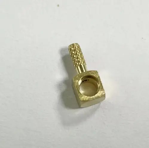 ODM Custom CNC Machining Brass Insert Connector with Knurled Pin OEM Service, Exporter