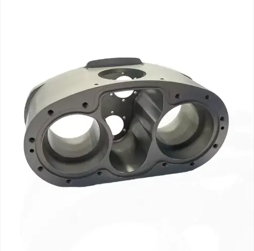 China Factory Custom 5-Axis CNC Machined Steel & Aluminum Universal Joint Base and Gearbox Shell for Robotics & Drone Industry Suppliers, Factories
