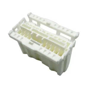 China High-Precision White PBT Automotive Connector Housing