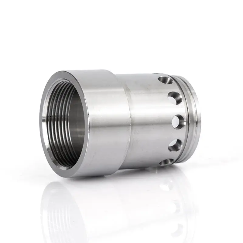 OEM Custom CNC Stainless Steel Drilled Filter Sleeve & Flow Control Valve Component Product, Quotes