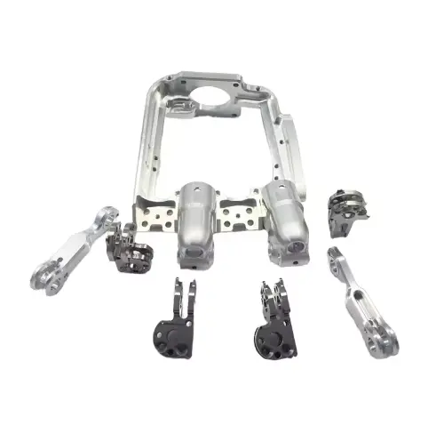 China Factory Custom 5-Axis CNC Machined Steel & Aluminum Universal Joint Base and Gearbox Shell for Robotics & Drone Industry Suppliers, Factories